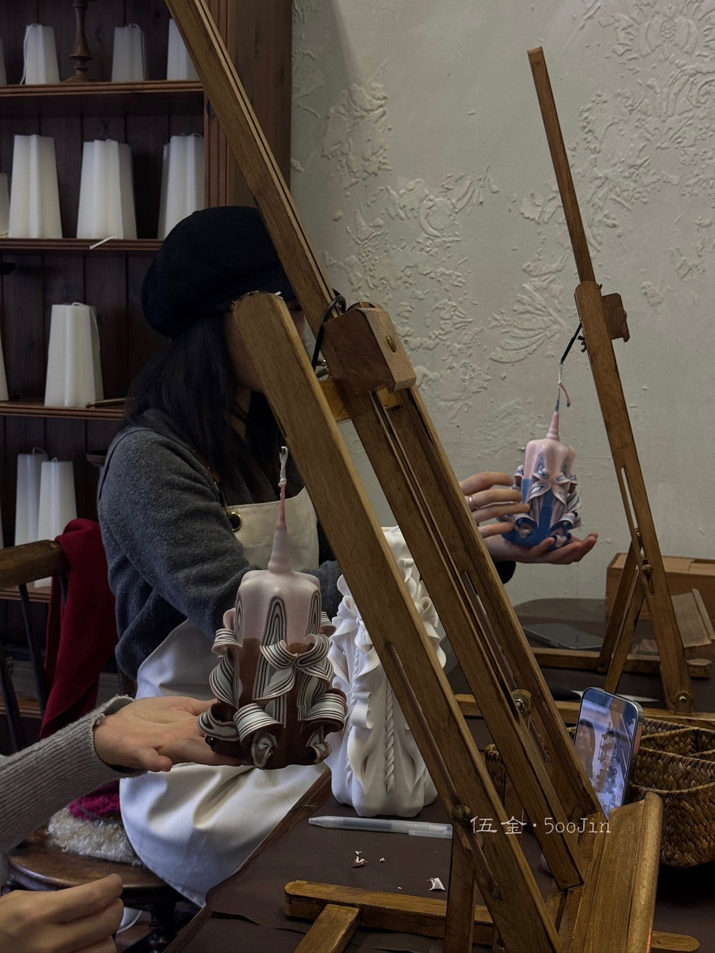 Carved Candle — Private Crafting Experience (Up to 2 guests; please DM for larger groups)